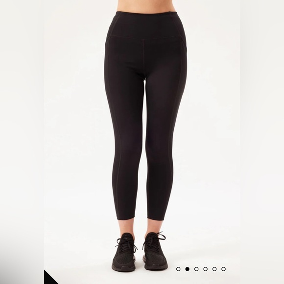 Girlfriend Collective black high rise compressive pocket leggings - Picture 3 of 8